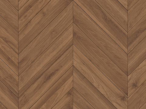 意式现代无缝深胡桃色鱼骨拼人字拼木地板
