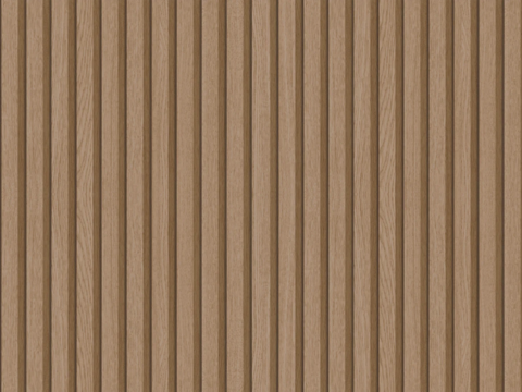 无缝原木奶油风木格栅 长城板贴图