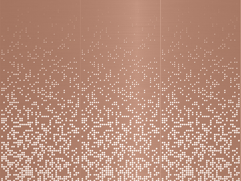 无缝古铜色渐变穿孔板金属贴图