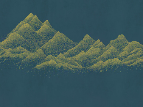 中式新中式抽象画线条壁纸壁画