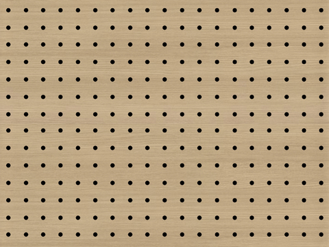 无缝木纹吸音板 洞洞板 冲孔板