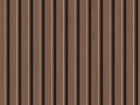 中式无缝连纹格栅 木纹格栅长城板 拉槽板贴图