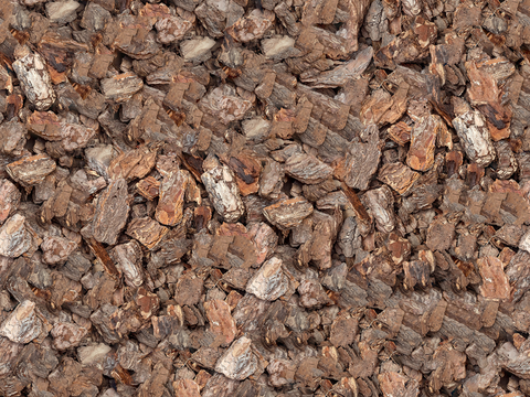 无缝园林景观松树皮 碎树皮地面贴图