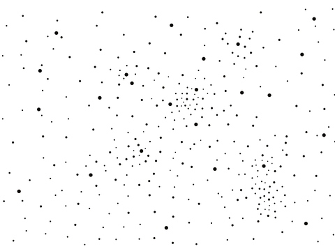 现代工业黑白凹凸不规则冲孔板