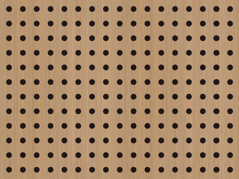 现代穿孔板黄色木纹洞洞板贴图