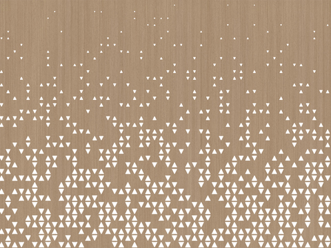 现代三角穿孔木纹板洞洞板 渐变穿孔板贴图