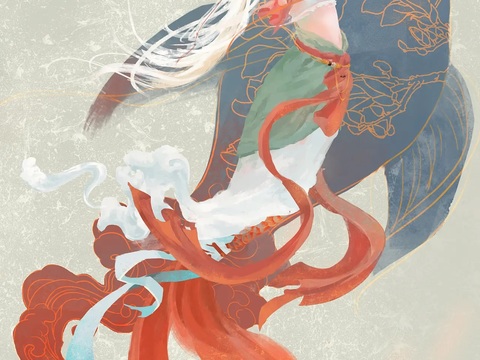  中式新中式装饰画壁纸壁画 