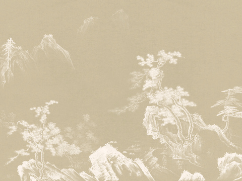 中式新中式意境壁纸壁画