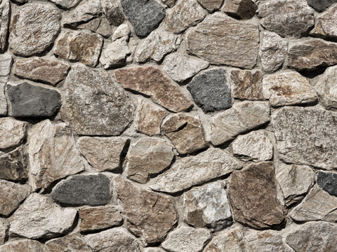 现代复古文化石墙 无缝岩石墙 毛石墙贴图