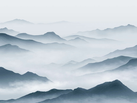 新中式山水壁纸