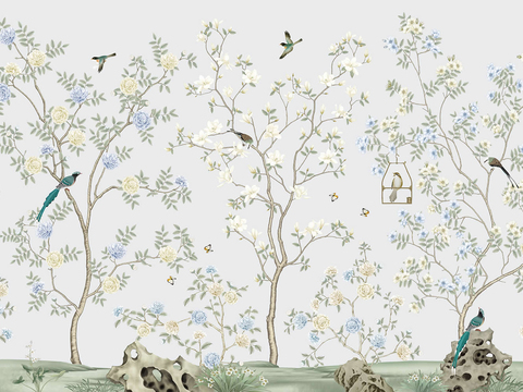 中式花鸟壁纸