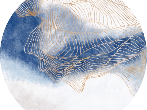 新中式圆形地毯