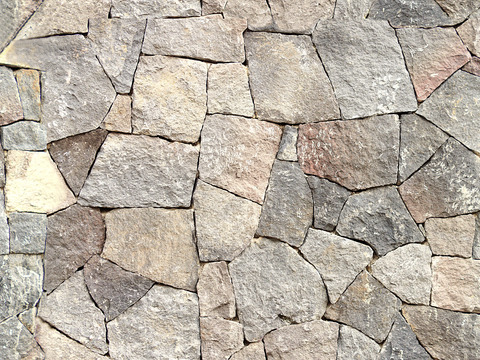 现代复古文化石墙 无缝岩石墙 毛石墙贴图