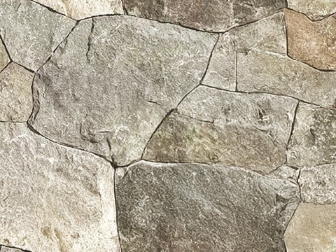 复古侘寂石墙_浅色无缝自然石墙_毛石_石挡墙_文化石贴图
