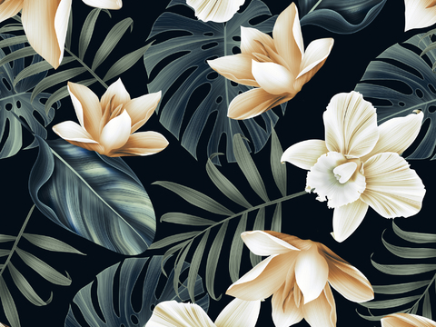 热带雨林植物壁纸壁画