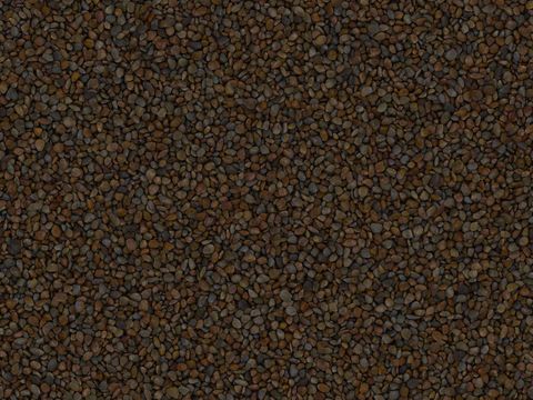 现代砾石地面铺装