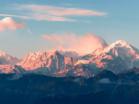 山峰电脑屏幕 电视屏幕贴图