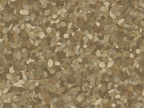  现代砾石地面铺装 