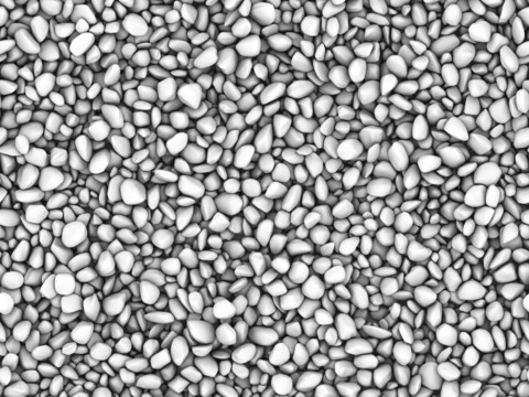 现代砾石地面铺装