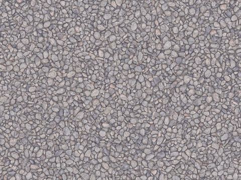  现代砾石地面铺装 