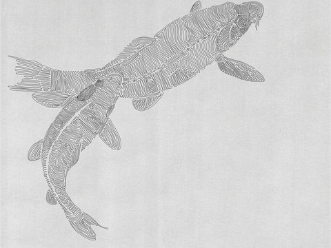 中式新中式金鱼锦鲤壁纸壁画装饰画