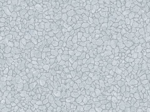  现代砾石地面铺装 