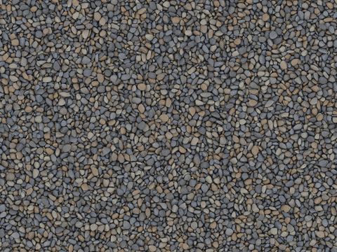 现代砾石地面铺装