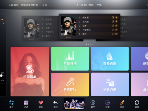 现代点歌屏幕 电视屏幕贴图