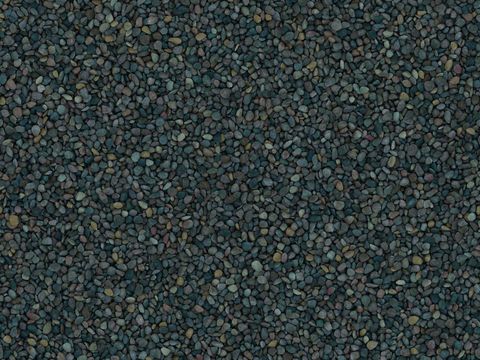 现代砾石地面铺装