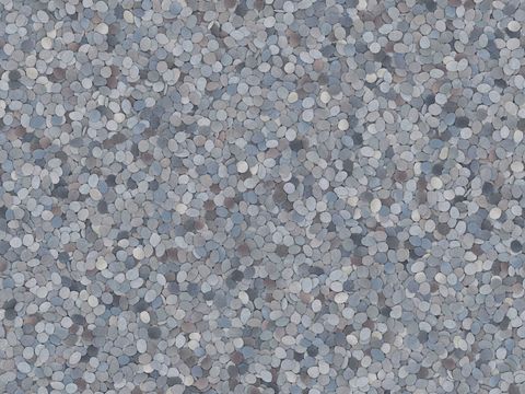  现代砾石地面铺装 