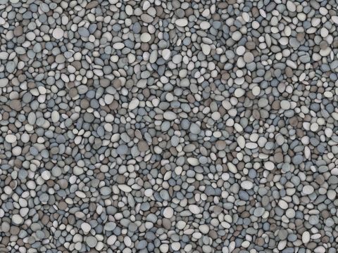 现代砾石地面铺装