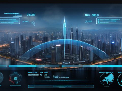  现代未来科技屏幕 电脑屏幕 科技屏幕贴图 