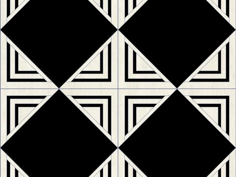  大理石瓷砖石材几何地面拼花 