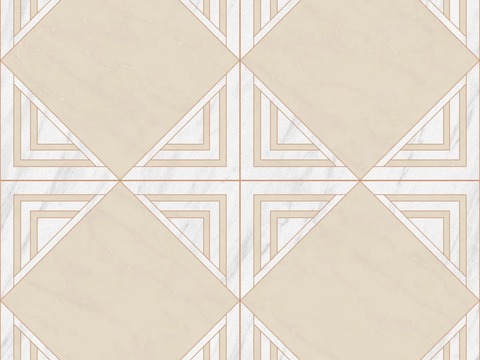  大理石瓷砖石材几何地面拼花 