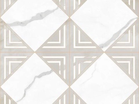  大理石瓷砖石材几何地面拼花 