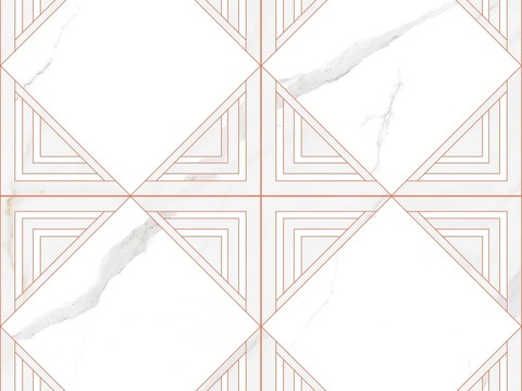  大理石瓷砖石材几何地面拼花 