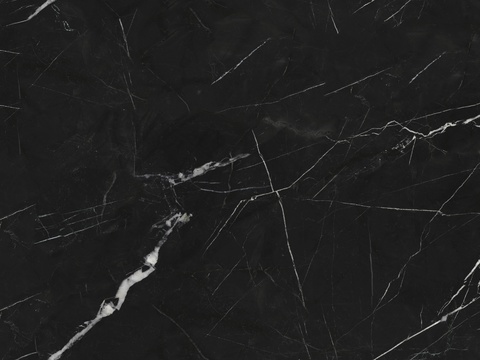 现代无缝黑色连纹黑白根大理石岩板