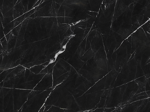 现代无缝黑色连纹黑白根大理石岩板