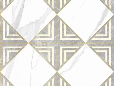  大理石瓷砖石材几何地面拼花 