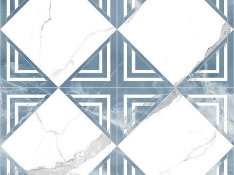  大理石瓷砖石材几何地面拼花 