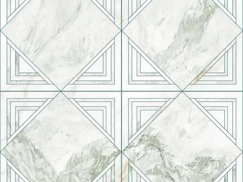  大理石瓷砖石材几何地面拼花 