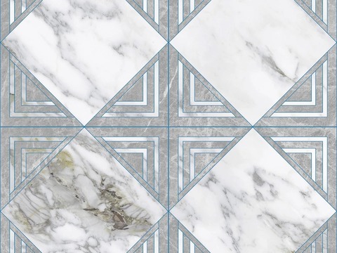  大理石瓷砖石材几何地面拼花 
