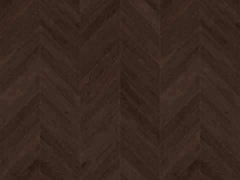 无缝深咖色鱼骨拼木地板
