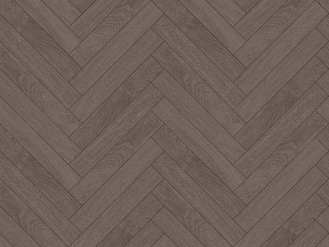 无缝灰棕色人字拼木地板