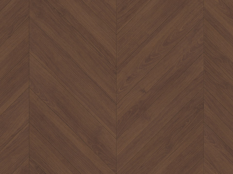 无缝深胡桃木人字拼木地板贴图