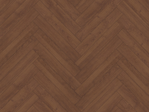 现代法式人字拼无缝樱桃木地板