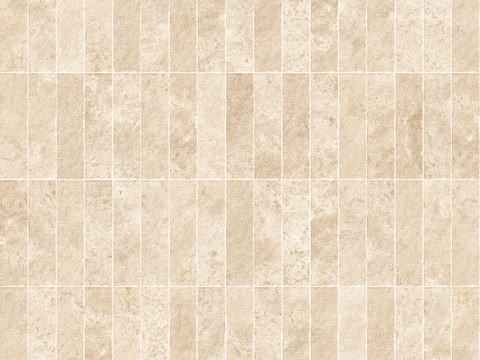 现代无缝米黄色莱姆石 莱姆石小花砖贴图