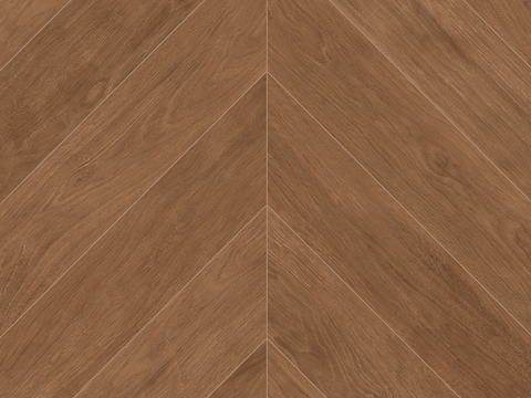 现代法式人字拼无缝樱桃木地板