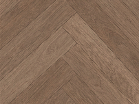 无缝深咖色人字拼木地板