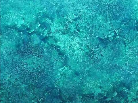 蓝色裂纹艺术玻璃